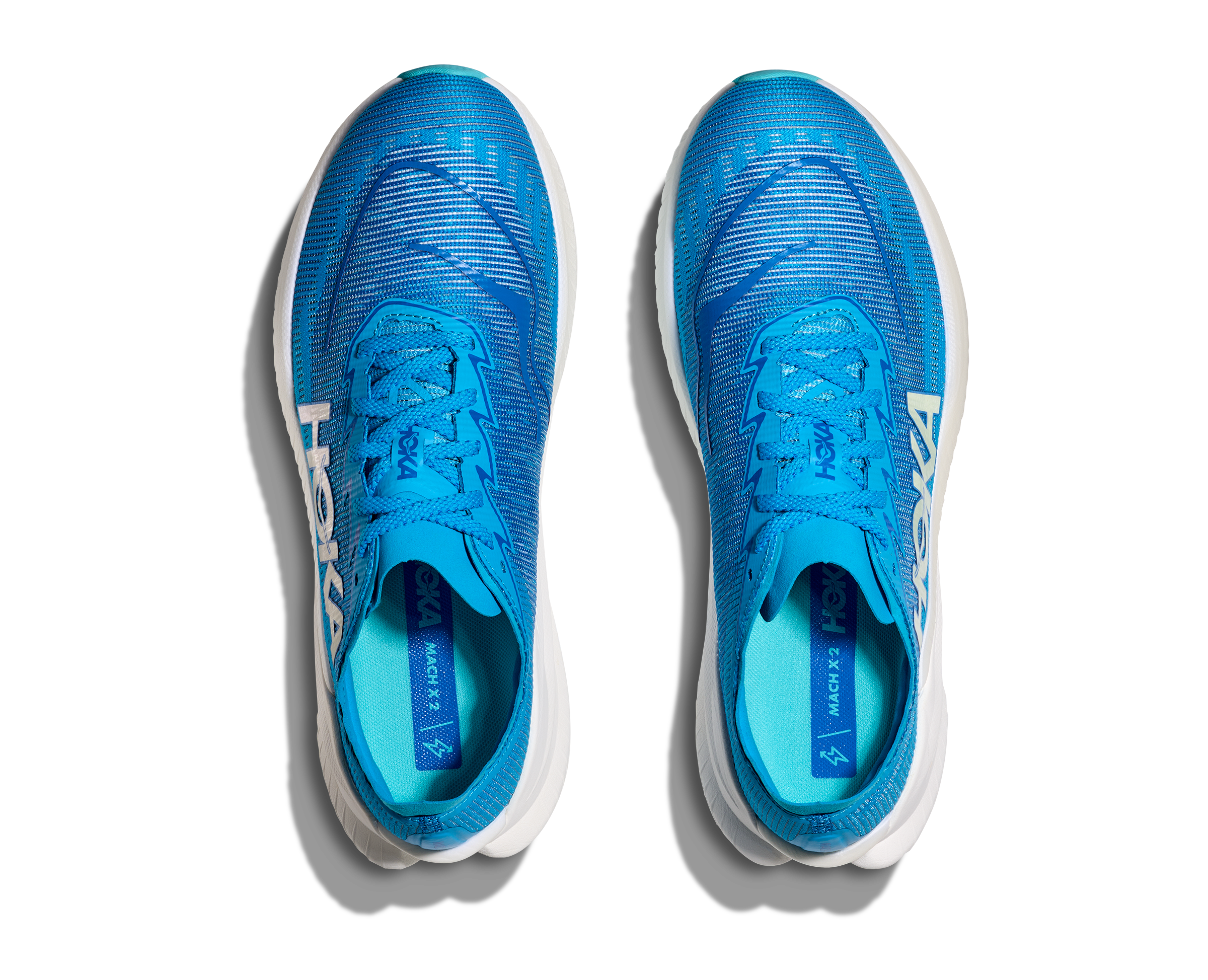 Hoka Mach X 2, Laufschuhe, Herren, Skyward Blue/Electric Cobalt