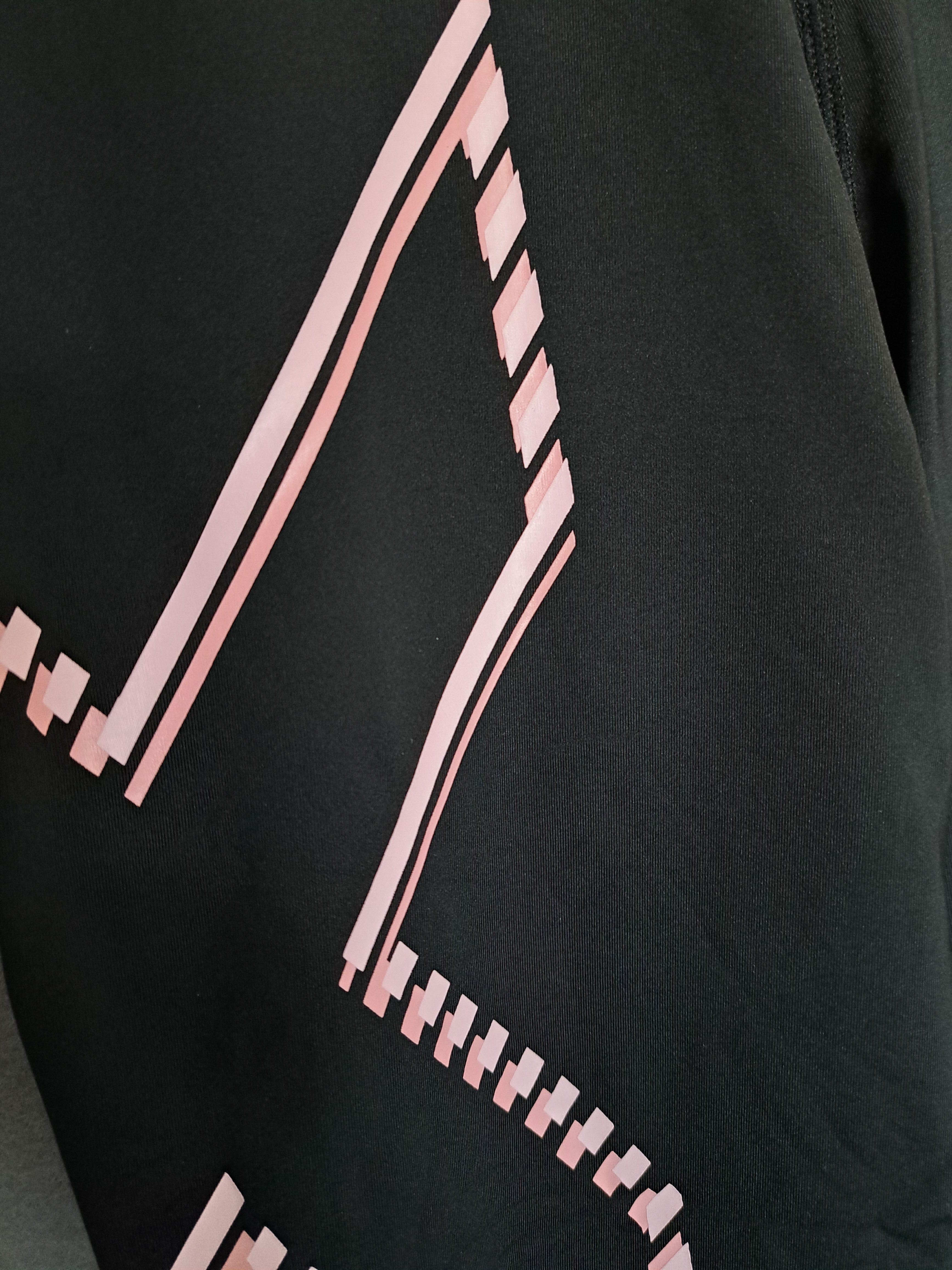 2XU Mid-Rise Compression 3/4 Tights, Damen, Black/Blossom Duo Tone