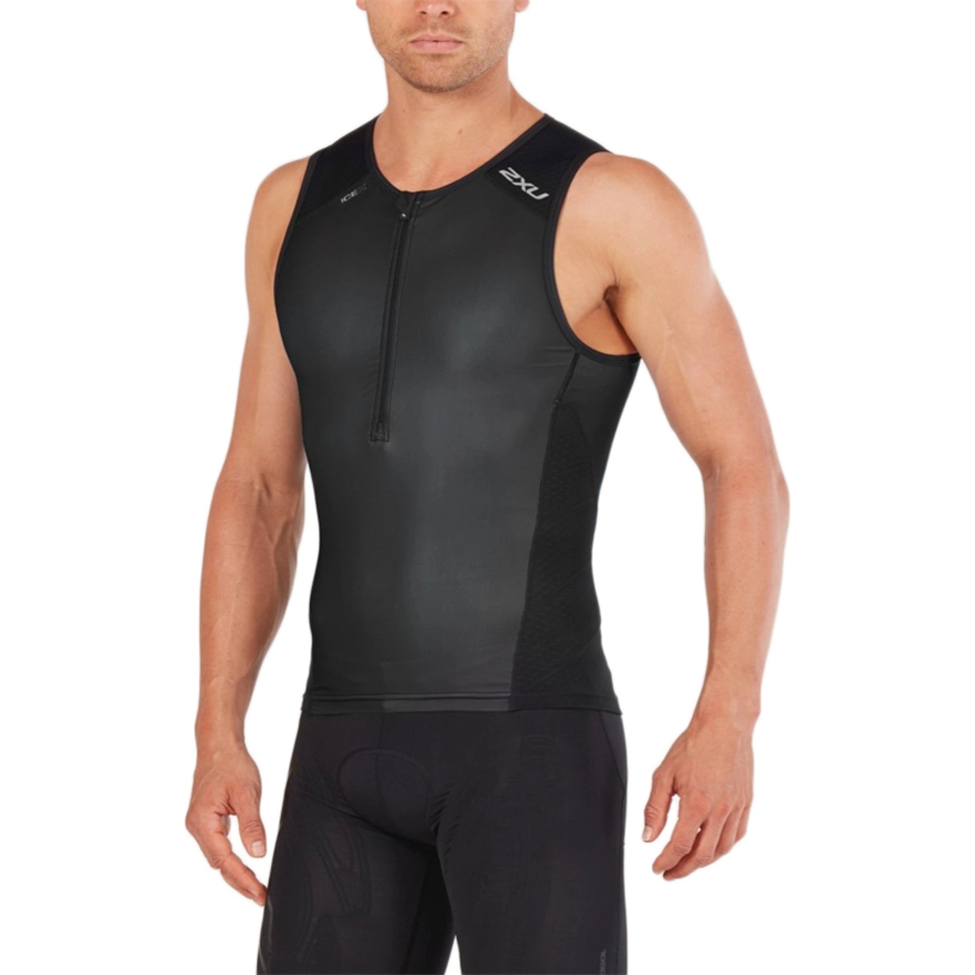 2XU Perform Tri Singlet, Herren, Black/Black