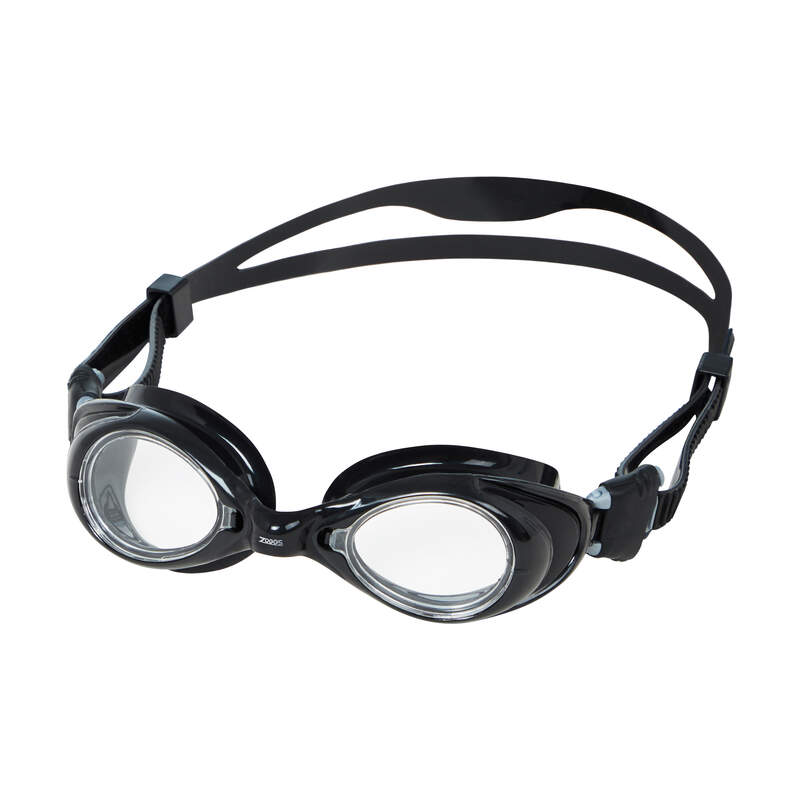 Zoggs Vision Neutral, Optische-Schwimmbrille, Black/Black/Clear