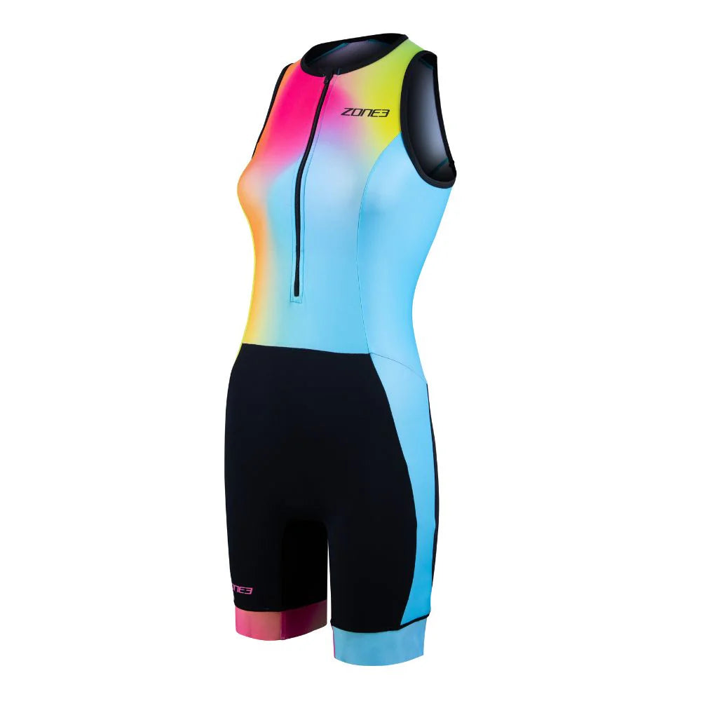 Zone3 Activate Plus Sleeveless Trisuit, Damen, Neon/Black