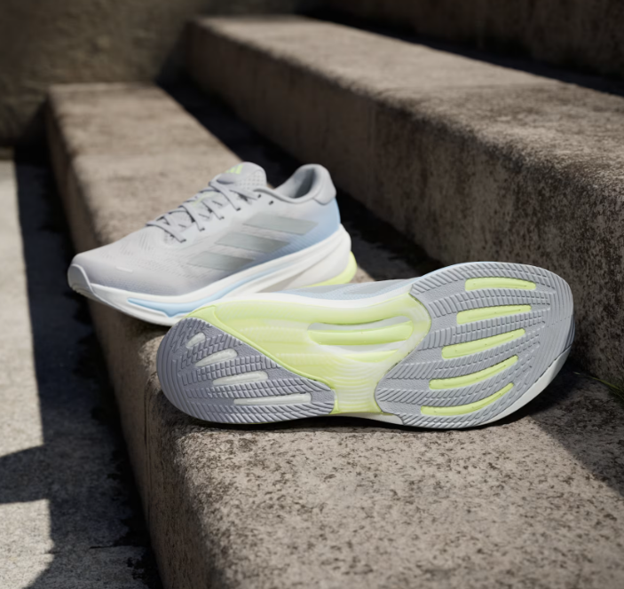 Adidas Supernova Rise 2, Laufschuh, Herren, Grey Two / Matte Silver / Hi-Res Yellow