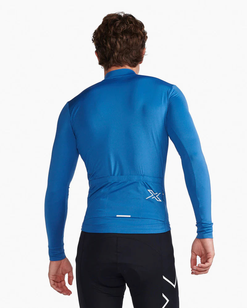 2XU Aero Longsleeve Jersey, Herren, blau