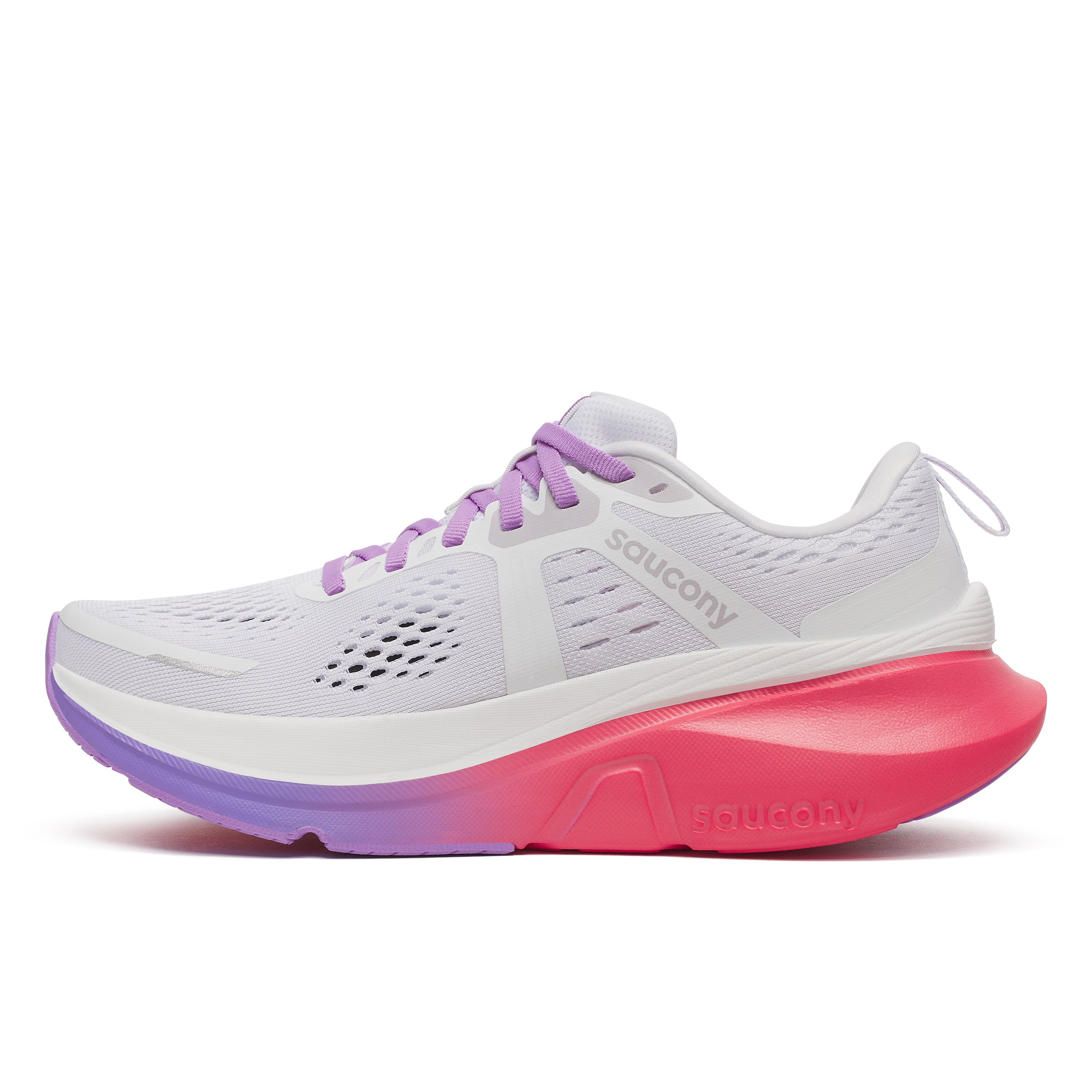Saucony Guide 18, Laufschuhe, Damen, White/Crocus