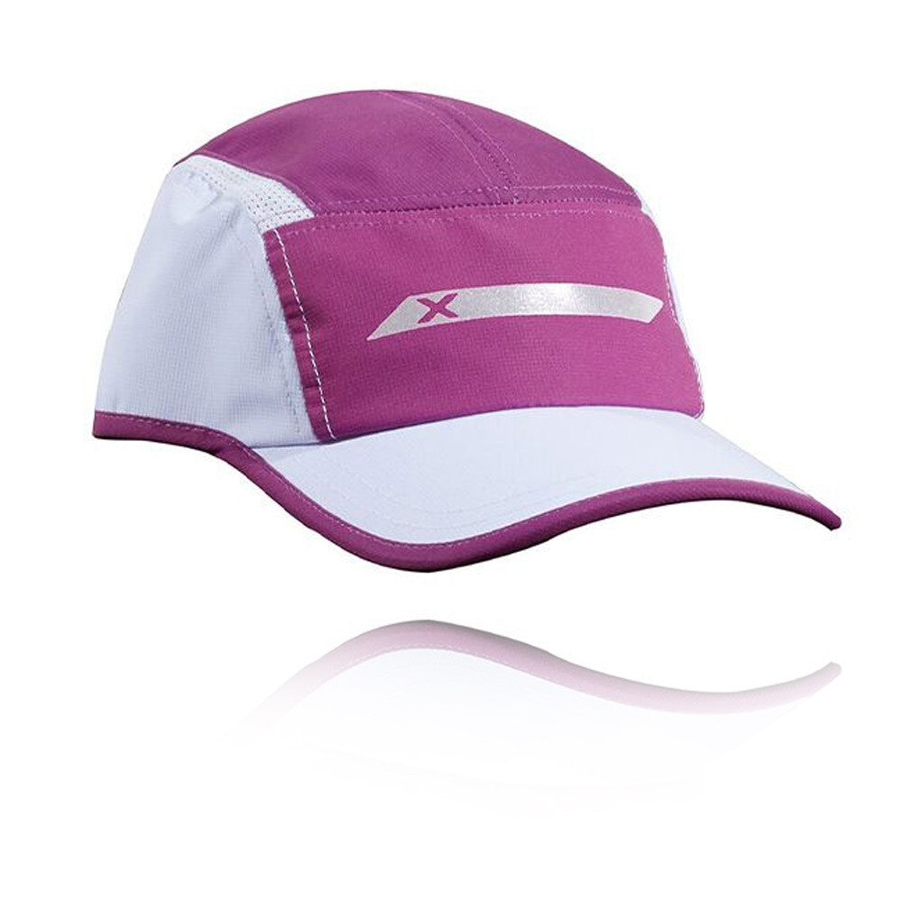 2XU Vented Run Cap, Unisex, Butterfly Effect White/White Reflective