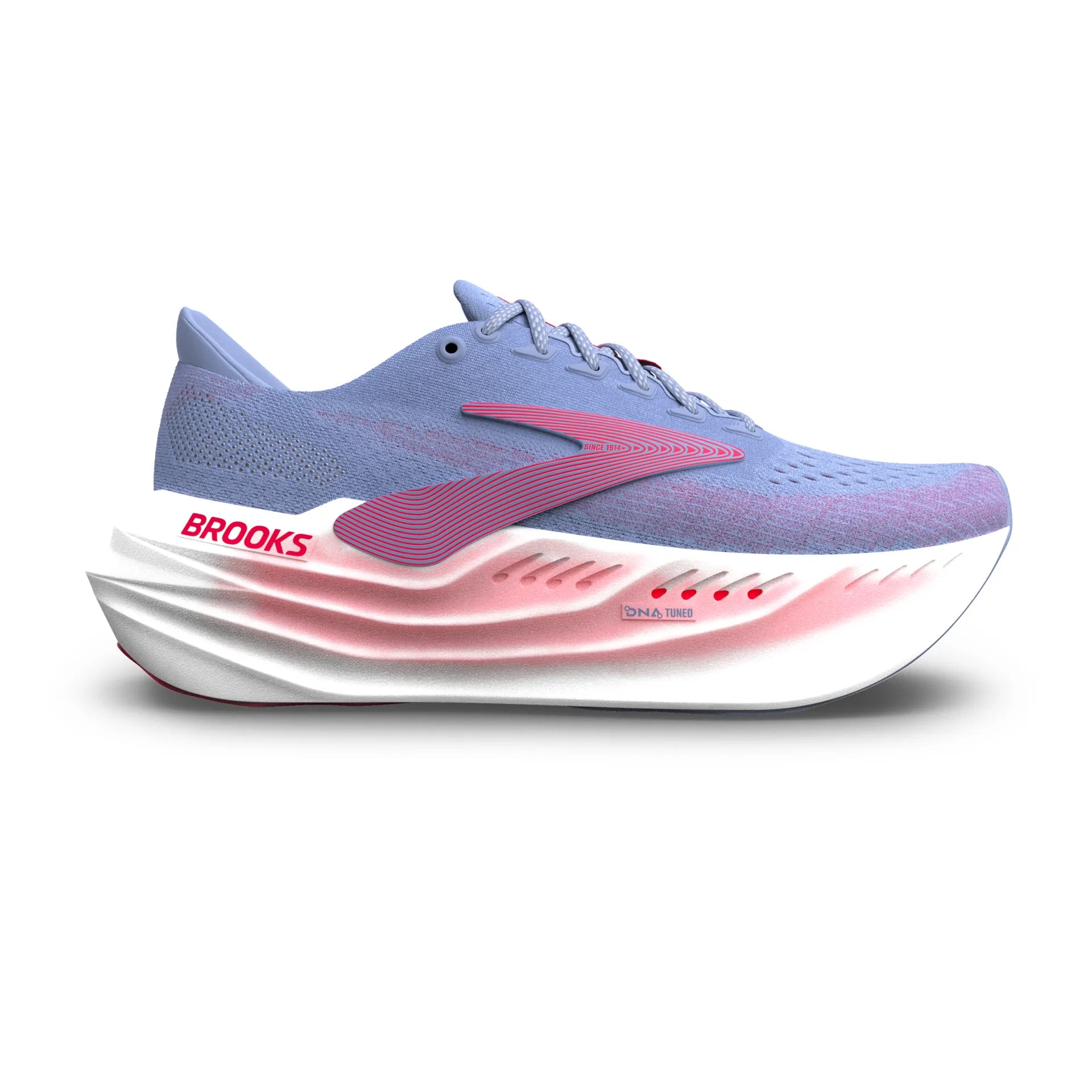 Brooks Glycerin Max, Laufschuh, Damen, Blue Heron/Diva Pink/White
