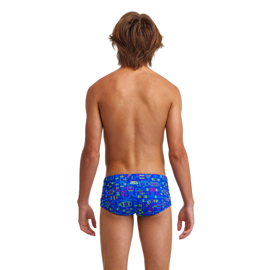 Way Funky Funky Trunks, Eco Sidewinder Trunks Backed Up, Badehose, Herren