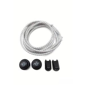 Trinovate Essential Speed Laces, elastische Schnürsenkel, Arctic White