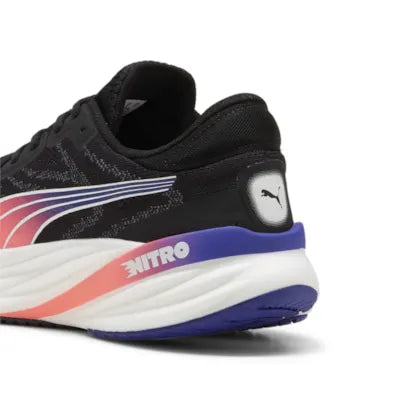 Puma Magnify NITRO 2, Laufschuhe, Herren, PUMA Black/Lapis Lazuli/Sunset Glow