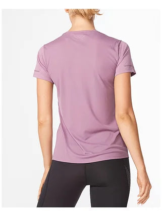 2XU Aero Tee, Laufshirt, Damen, Orchid Mist/Orchid Mist Reflective