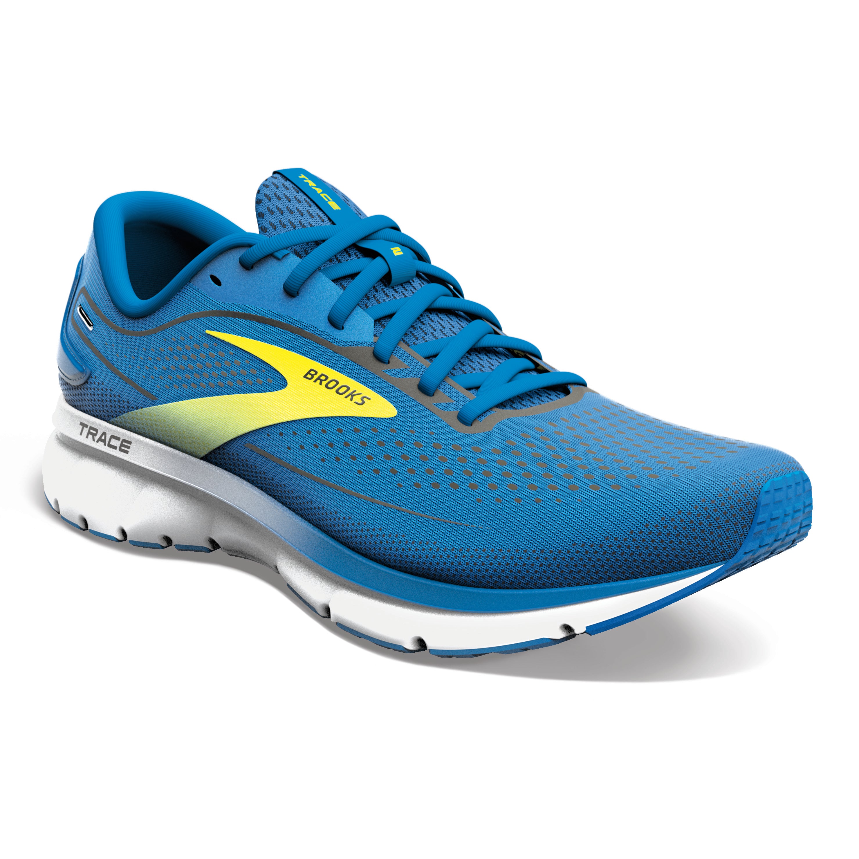 Brooks Trace 2, Herren, Blue/Nightlife/White, blau/gelb