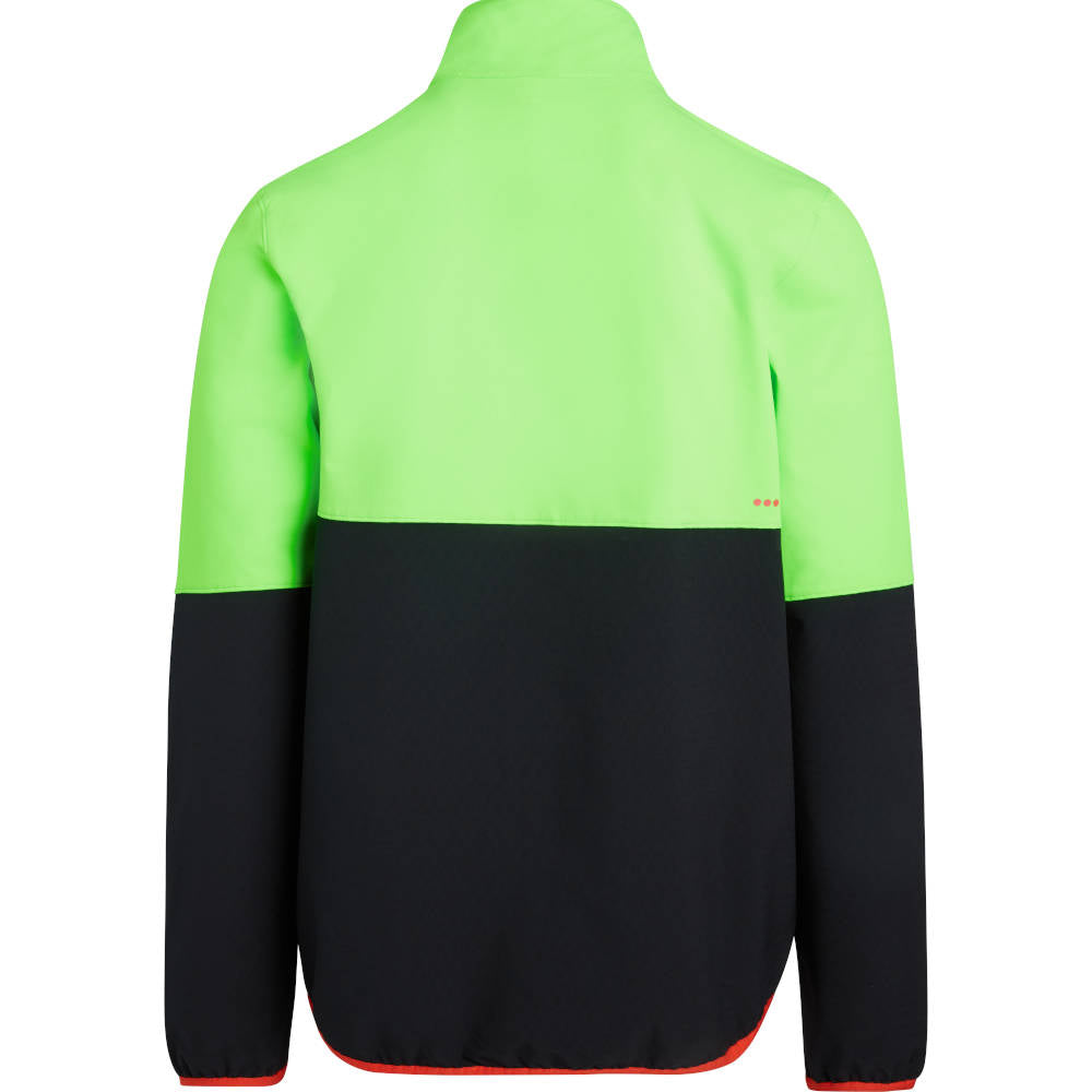 Saucony Bluster Jacket, Herren, vizi slime, neon-grüngelb/schwarz