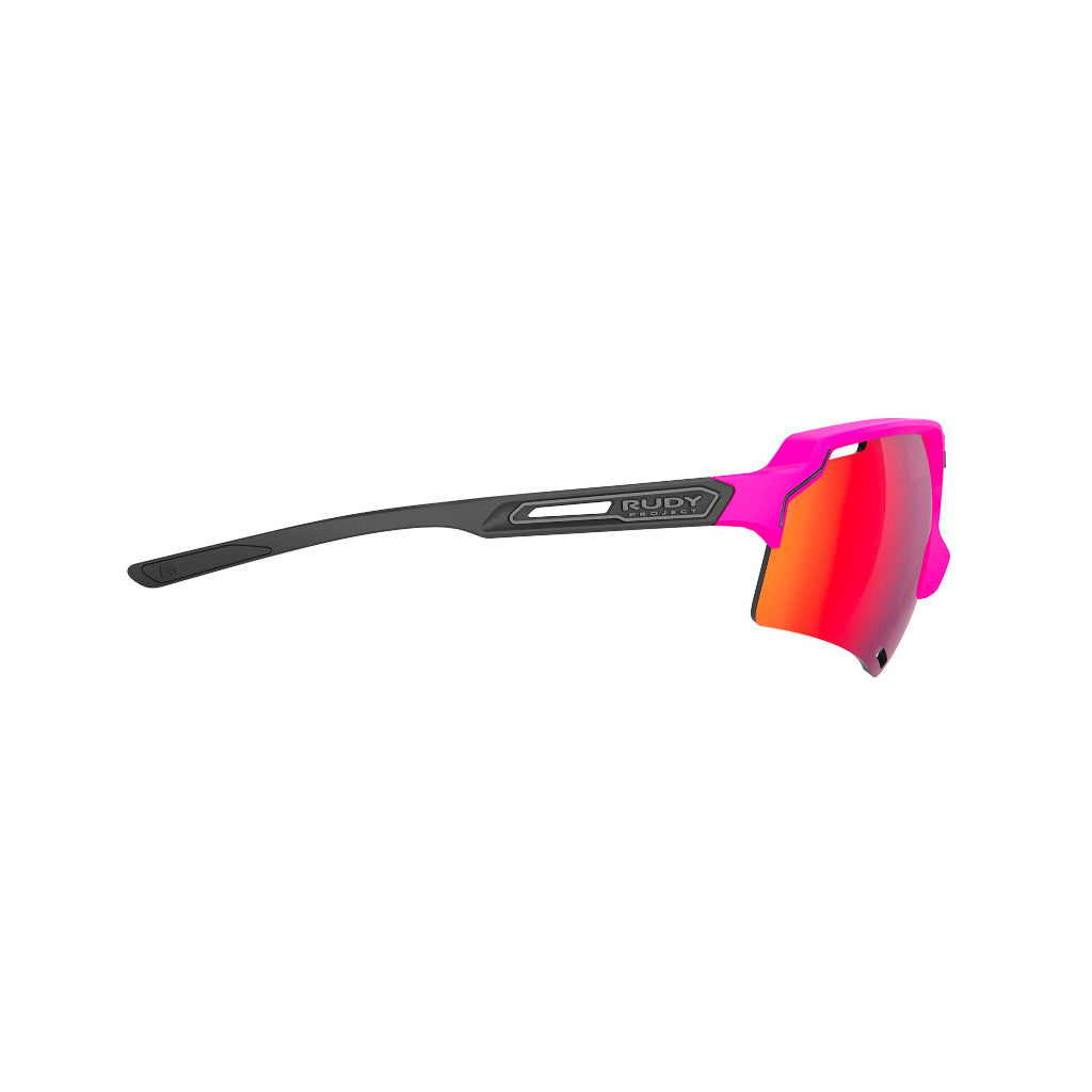 RUDY Project Deltabeat Pink Fluo/Black (Matte) - RP Optics Multilaser Red, Radbrille, Sportbrille, pink/schwarz