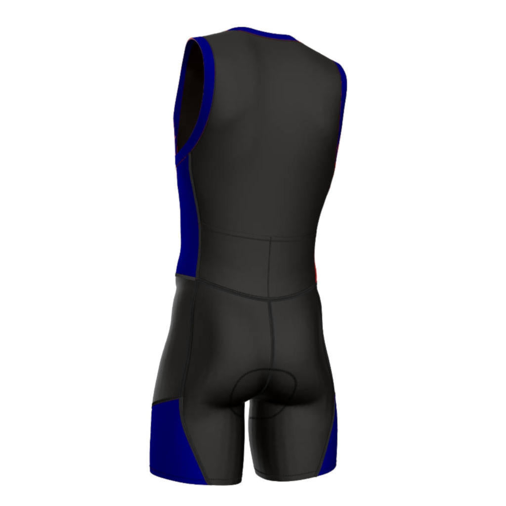 triathlon.de Basic TriSuit, Herren, schwarz/blau