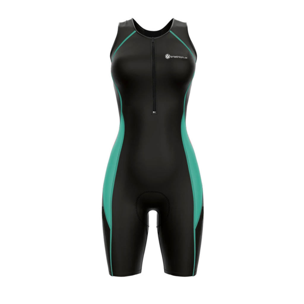 triathlon.de Basic TriSuit, Damen, schwarz/mint