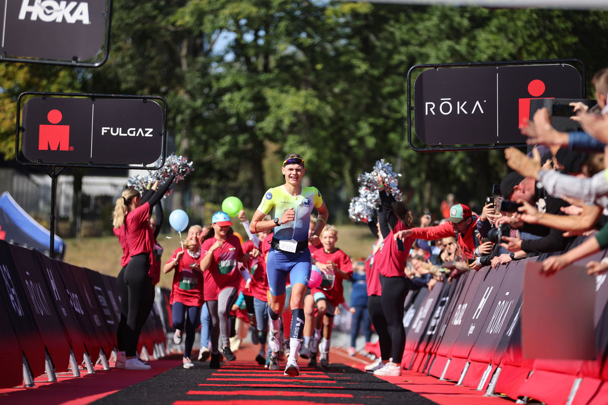 Janne Buettel aus Deutschland belegt beim IRONMAN 70.3 Erkner 2024 am 15. September 2024 in Erkner, Deutschland, den 1. Platz.
