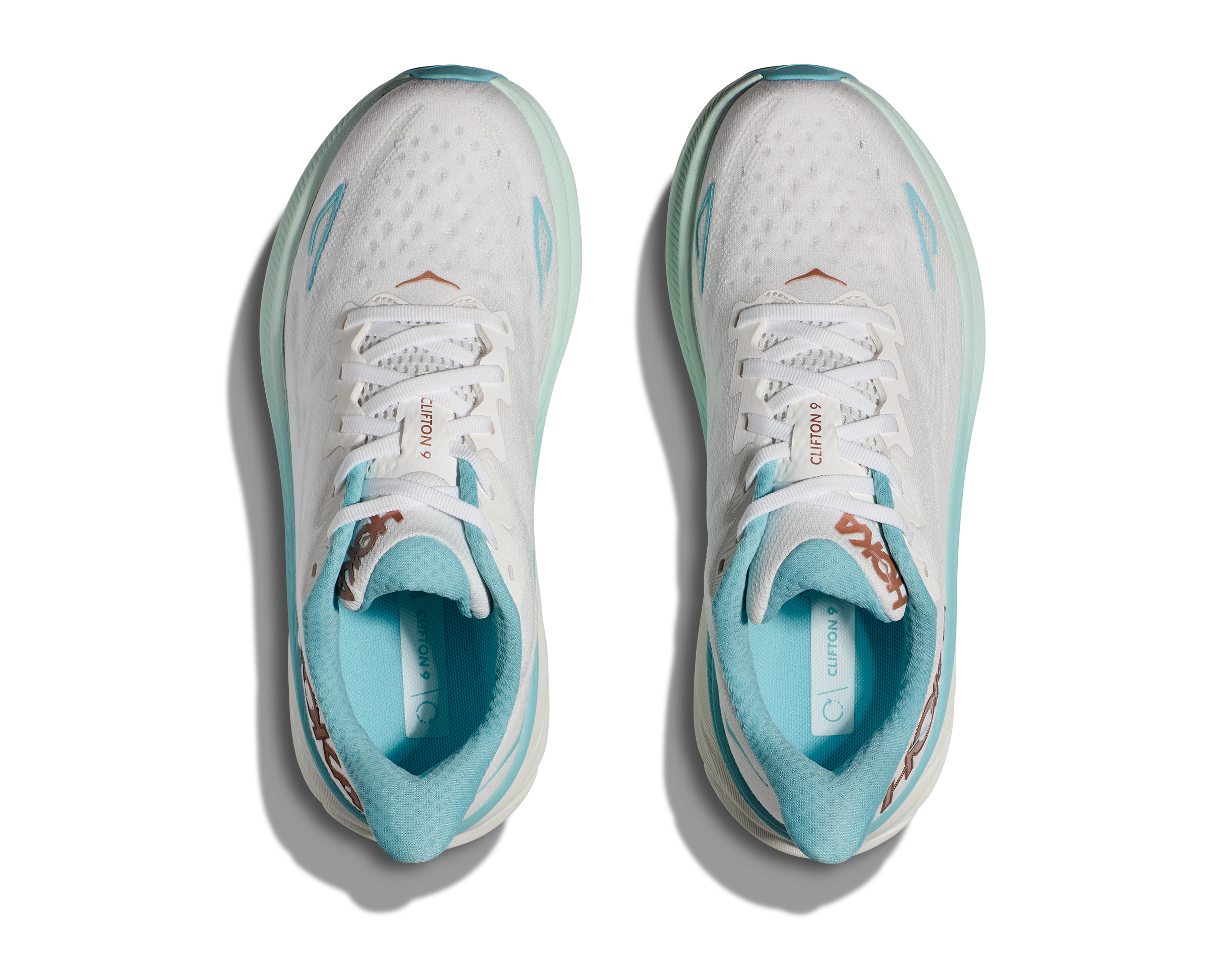 Hoka Clifton 9, Laufschuh, Damen, Frost/Rose Gold