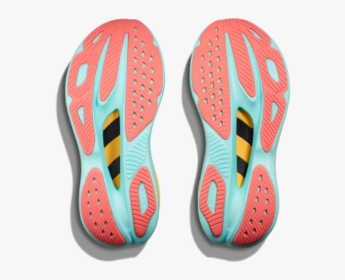 Hoka Skyward X, Laufschuh, Damen, Blanc de Blanc/Swim Day