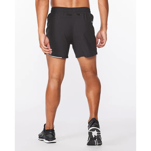 2XU Aero 5 Inch Shorts, Laufshort, Herren, schwarz