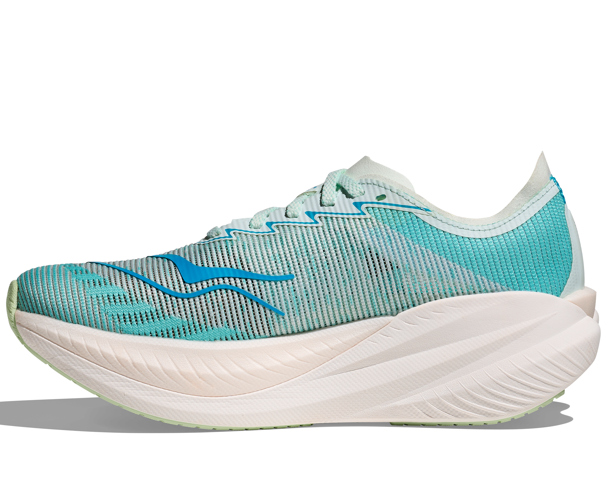 Hoka Mach X 2, Laufschuhe, Damen, Snow Melt/Blue Spark