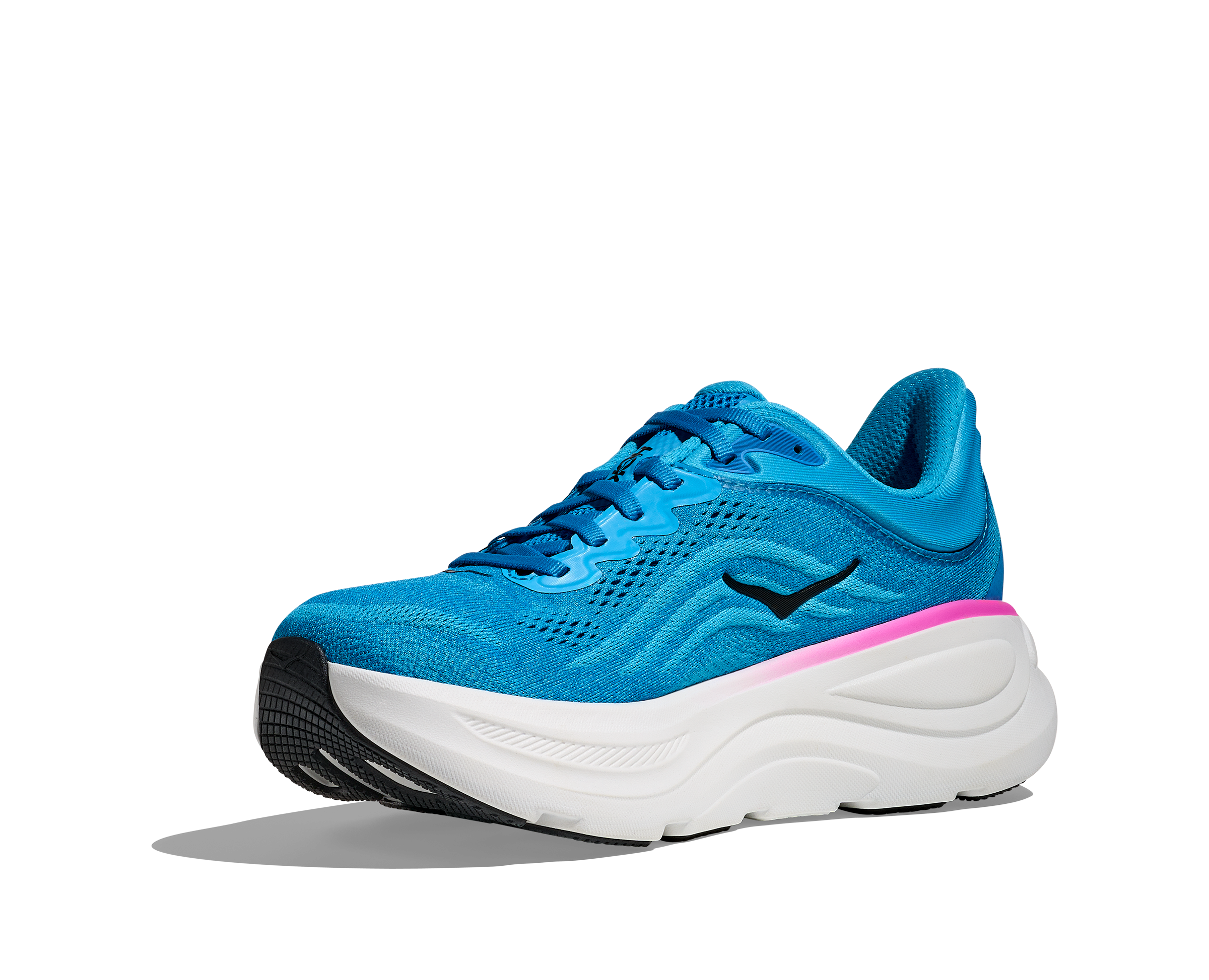 Hoka Bondi 9, Laufschuh, Damen, Skyward Blue/Neon Fuchsia