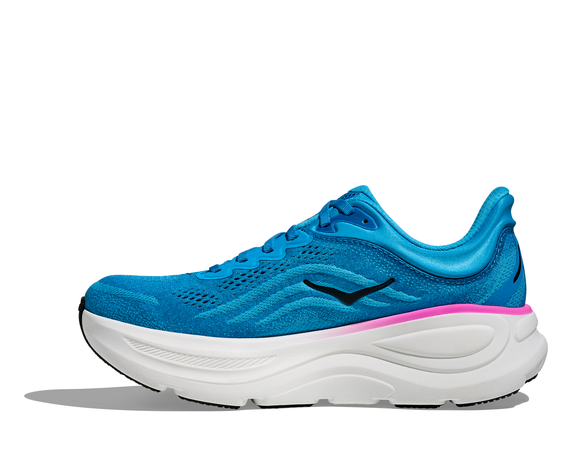 Hoka Bondi 9, Laufschuh, Damen, Skyward Blue/Neon Fuchsia