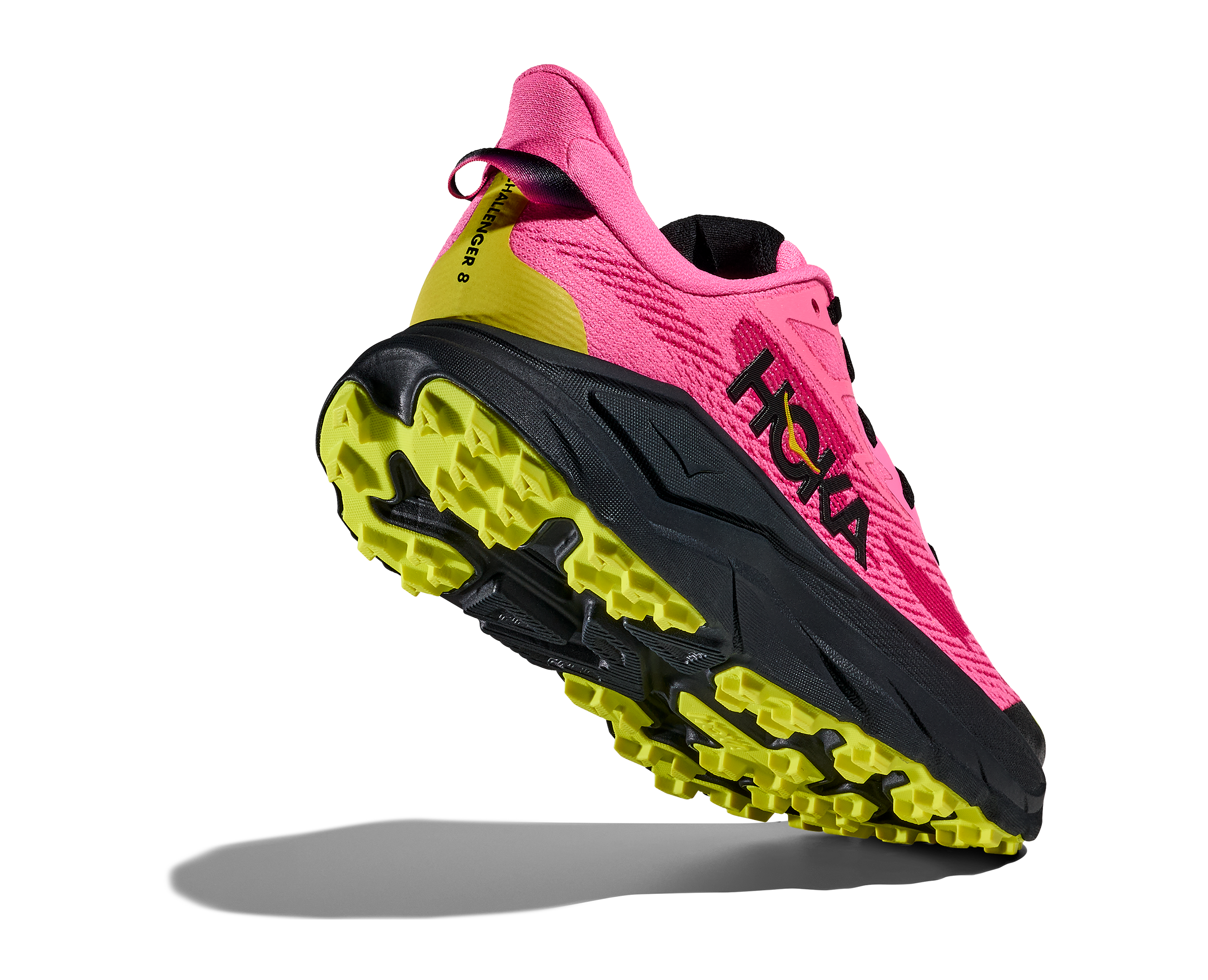 Schrägansicht rechter Schuh von hinten Sohle