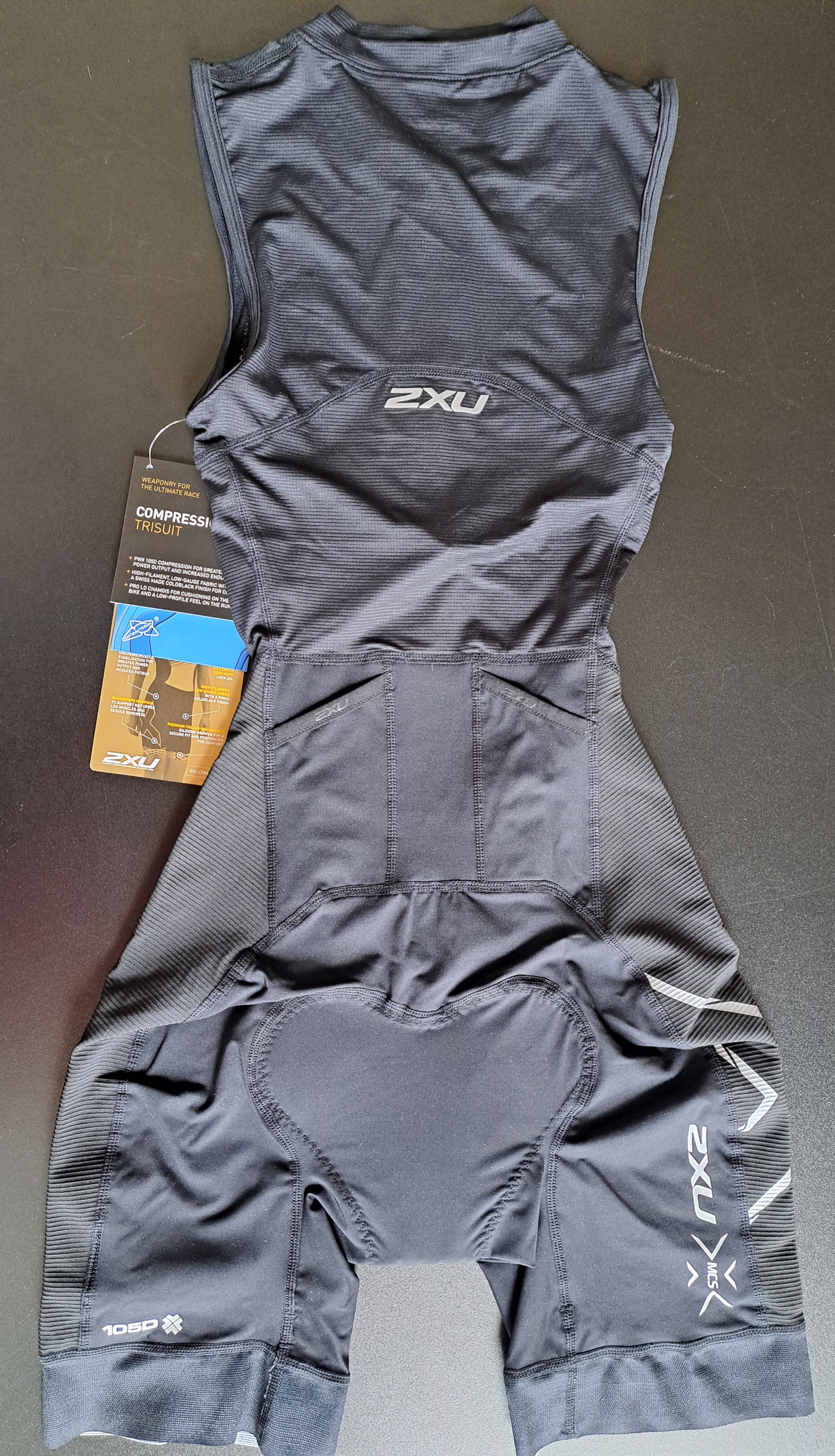 2XU Compression TriSuit, Damen, schwarz/silber