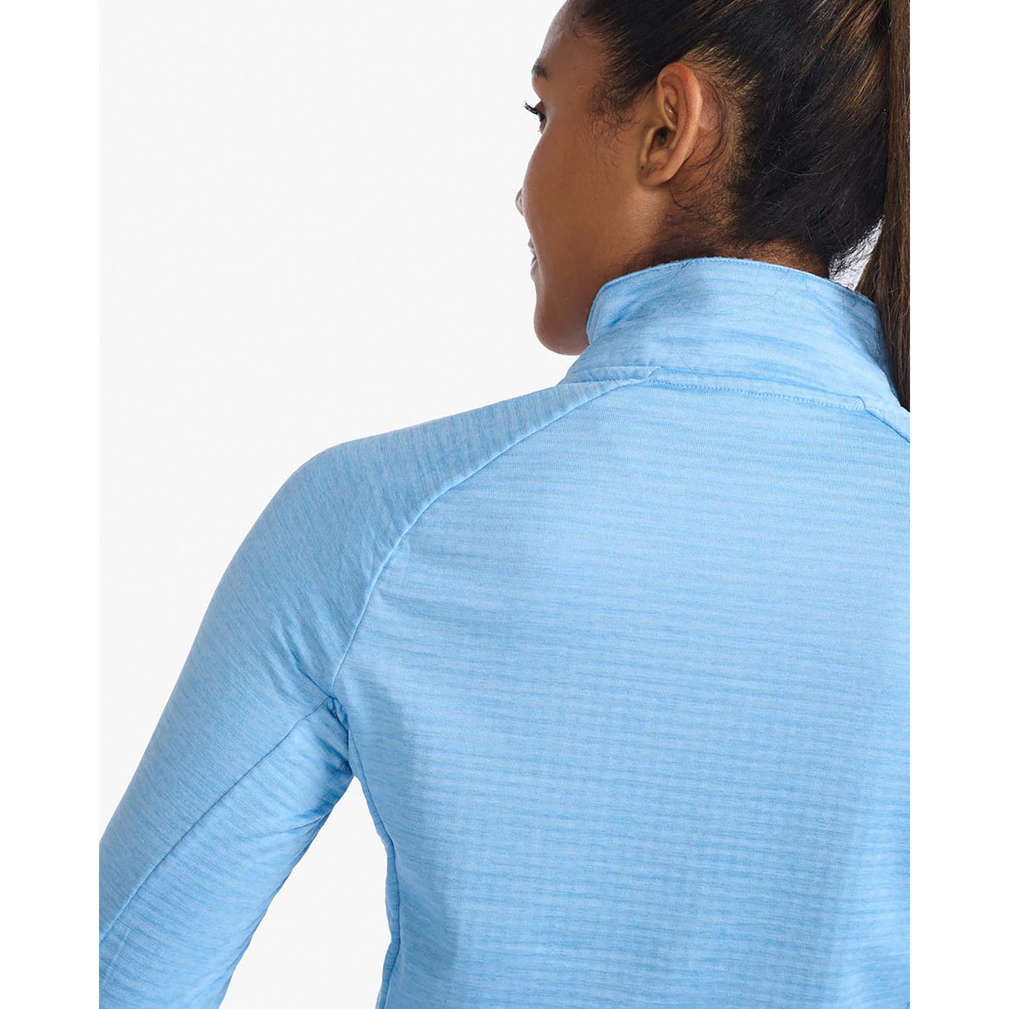 2XU Ignition 1/4 Zip, Damen, hellblau/reflektierend