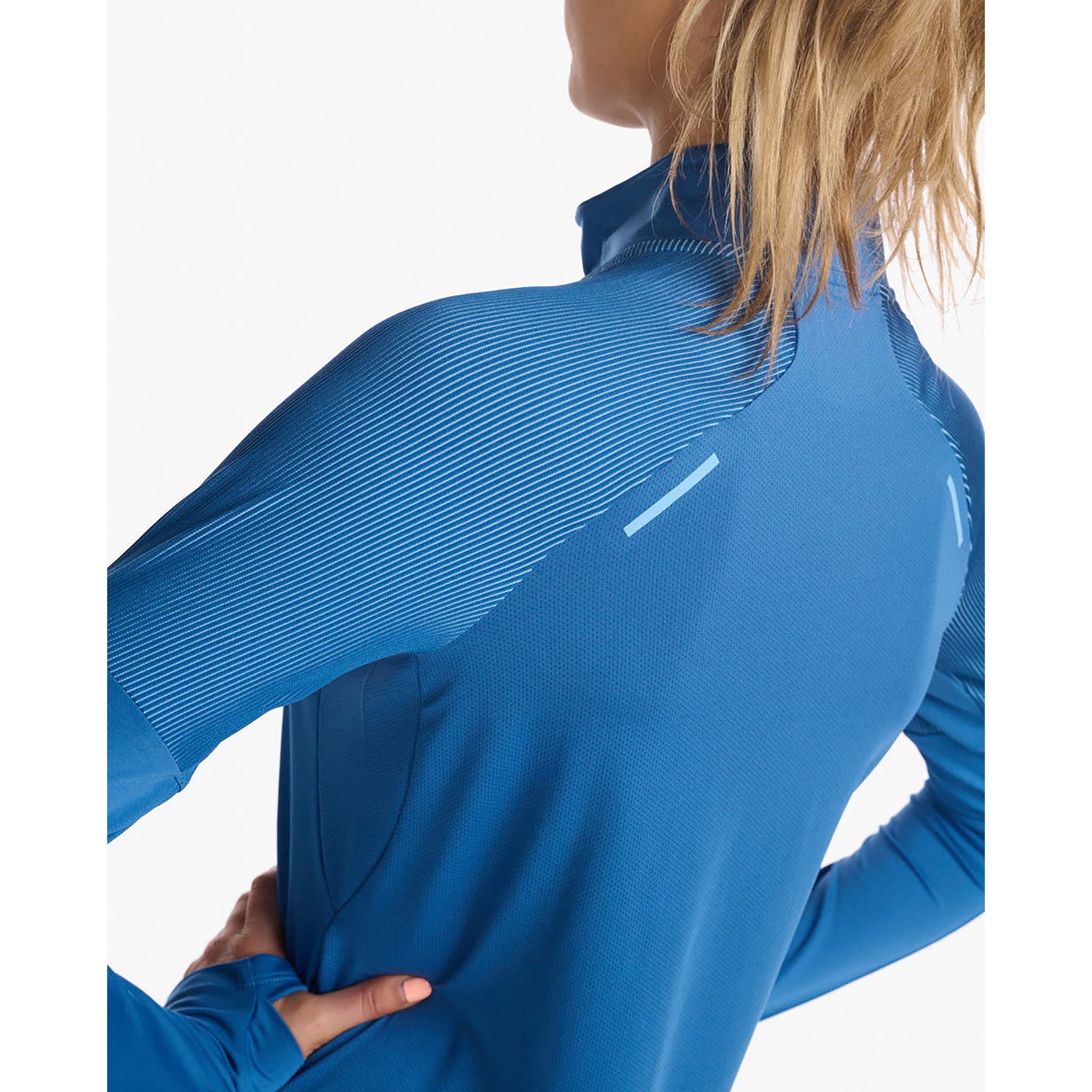 2XU Light Speed 1/2 Zip, Longsleeve, Damen, Starlingblau/reflektierend