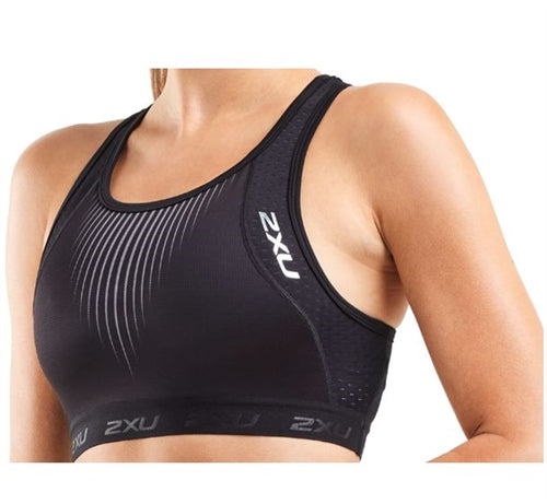 2XU Perform Tri Crop, Damen, Black/Shadow