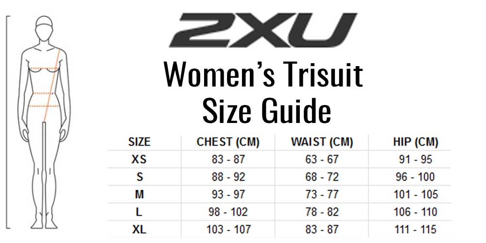 2XU Compression Sleeved TriSuit, Damen, Schwarz/Silber