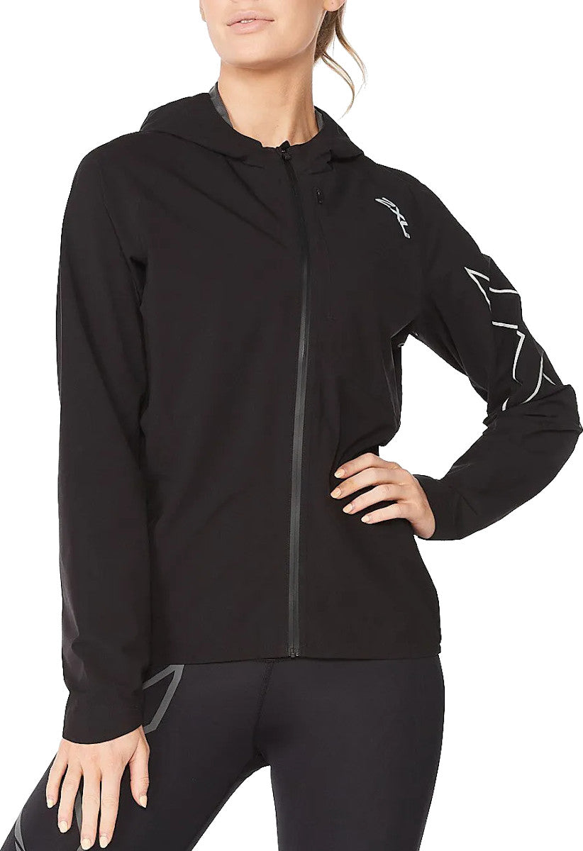 2XU Light Speed WP Jacket, Damen, Black/Silver Reflective