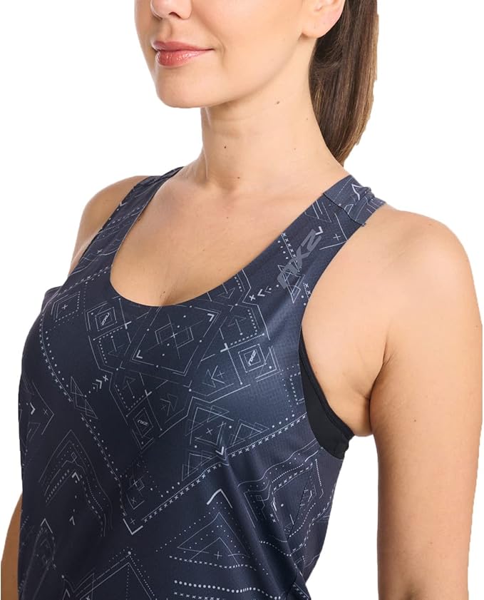 2XU Light Speed Tech Singlet, Damen, Tech Bandana/Ink Reflective