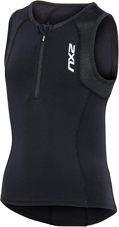 2XU Active Youth Tri Singlet, Kinder, Black/Silver