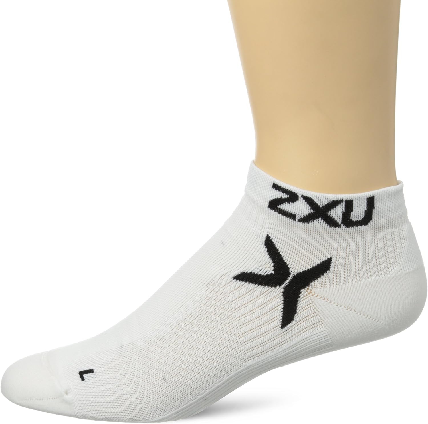 2XU Wmns Performance Low Rise Socken, Damen, weiß/schwarz
