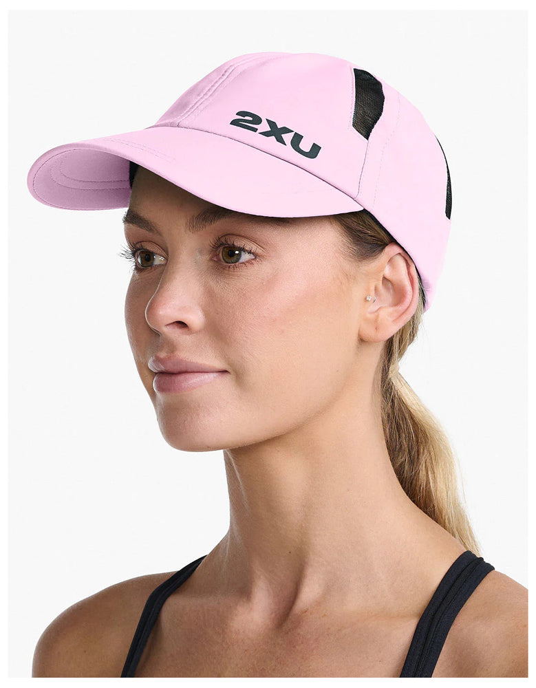 2XU Run Cap, Unisex, pastel pink/white