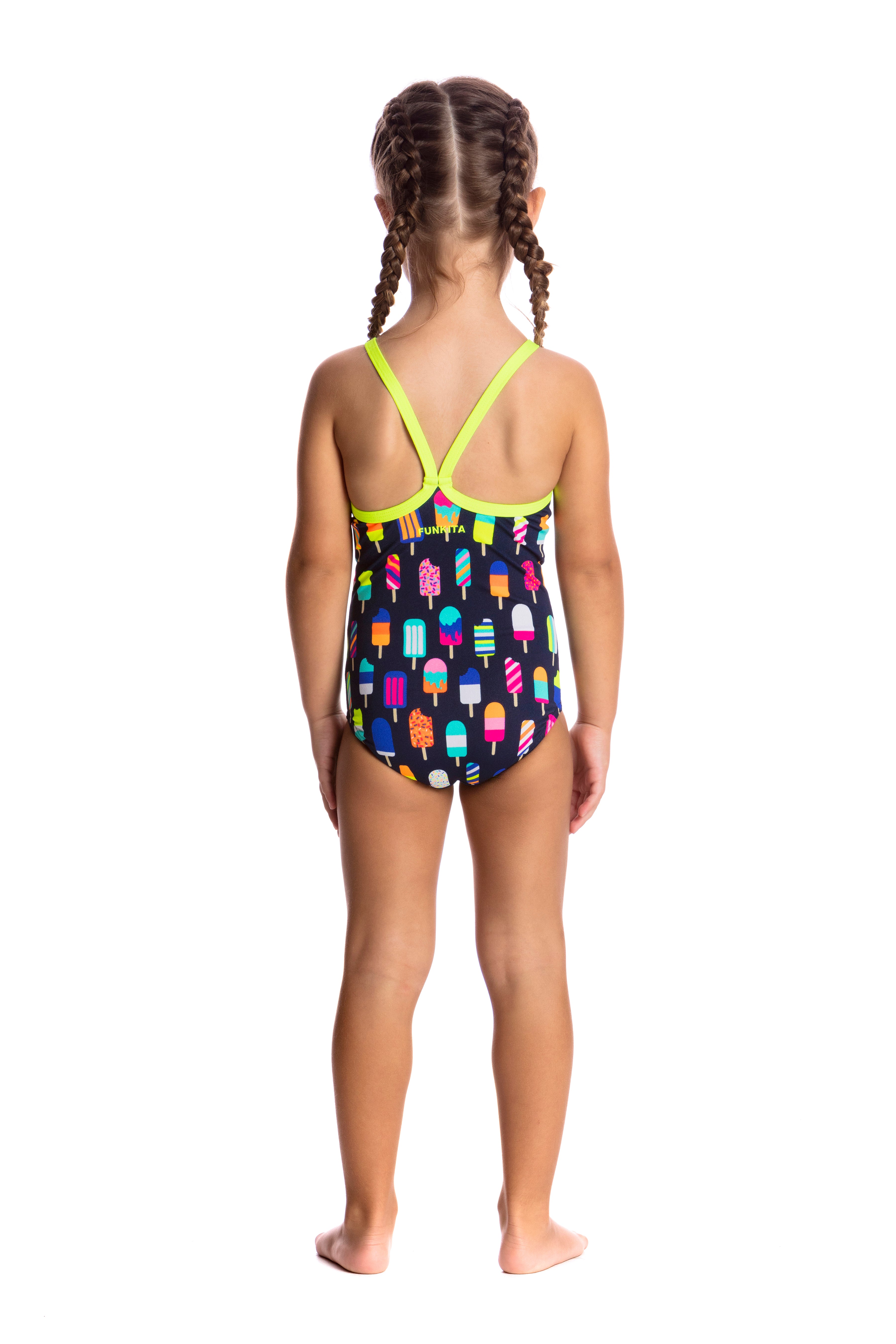 Way Funky Funkita, Printed One Piece Frosty Fruits, Badeanzug, Kinder