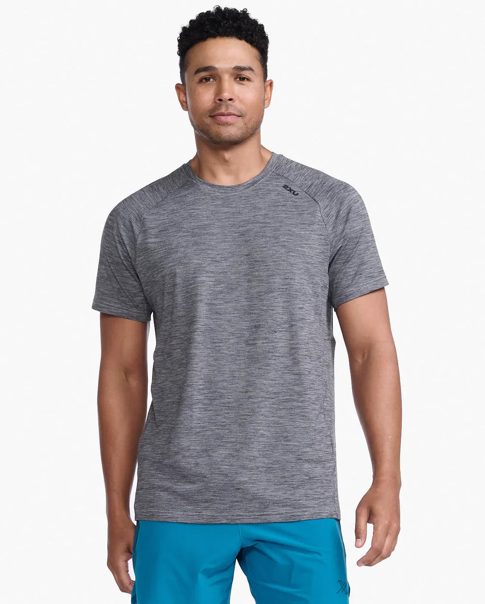 2XU Motion Tee, Herren, Harbor Mist/Black