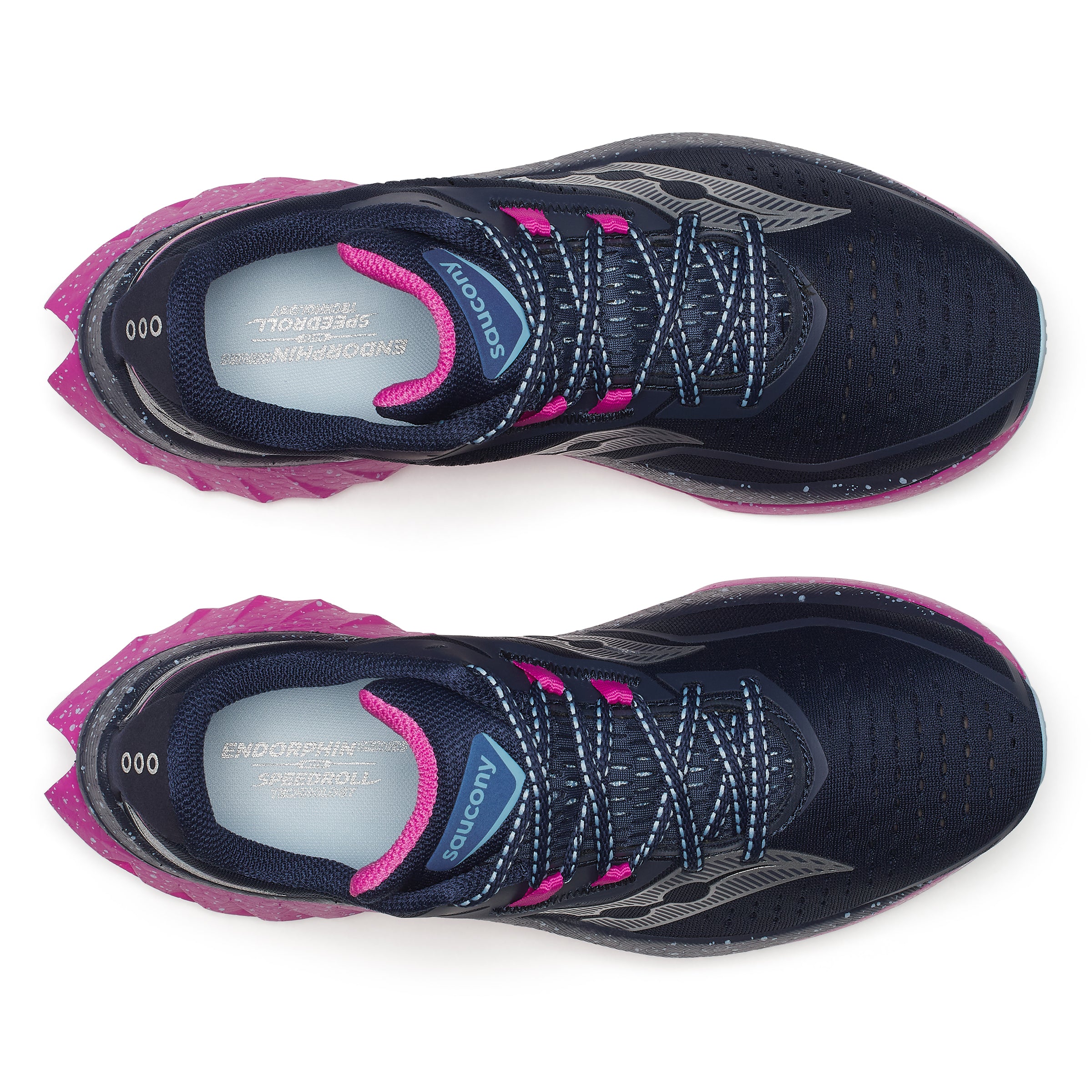 Saucony Endorphin Speed 4, Laufschuhe, Damen, Navy/Fuchsia