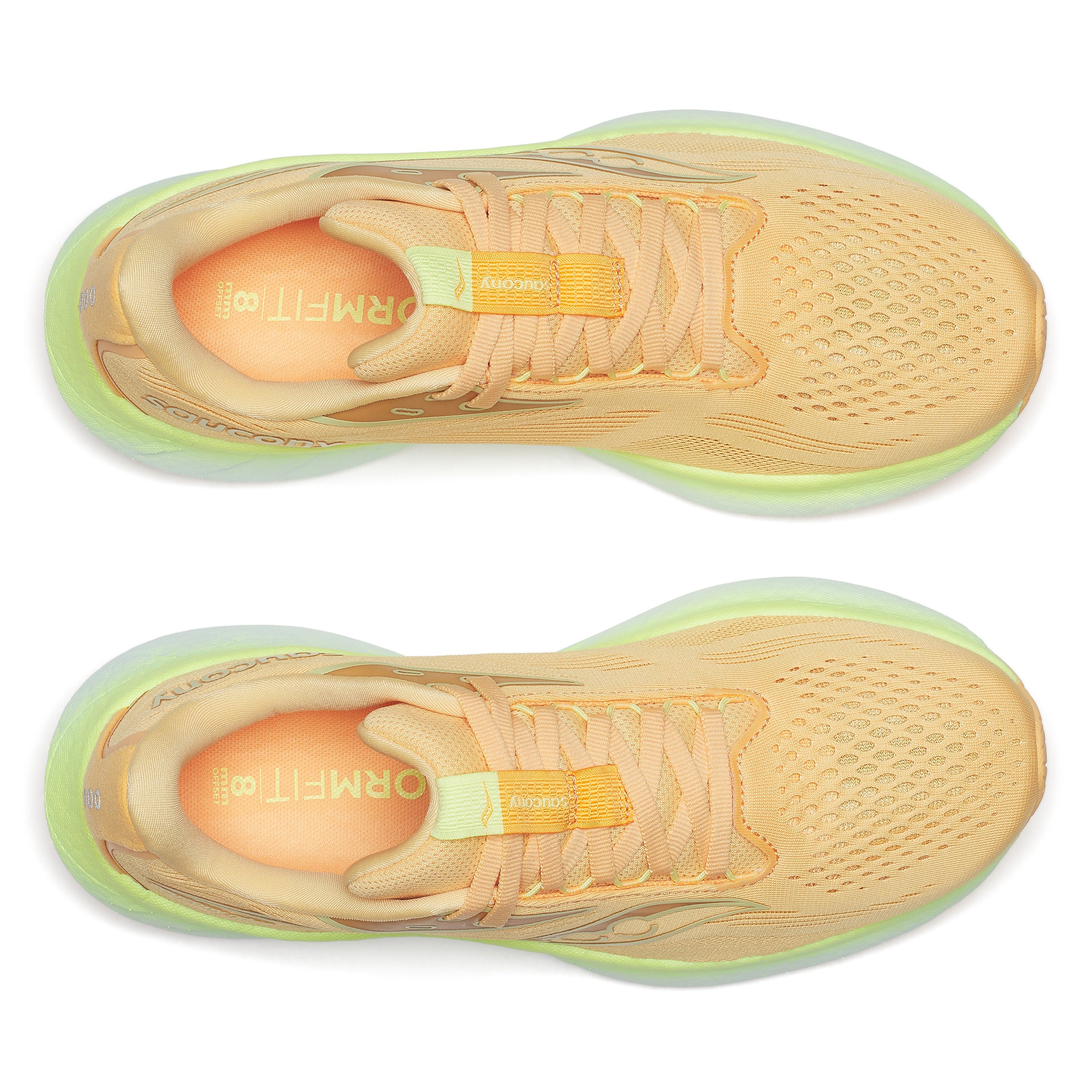 Saucony Ride 18, Damen, PEACH/SUNNY