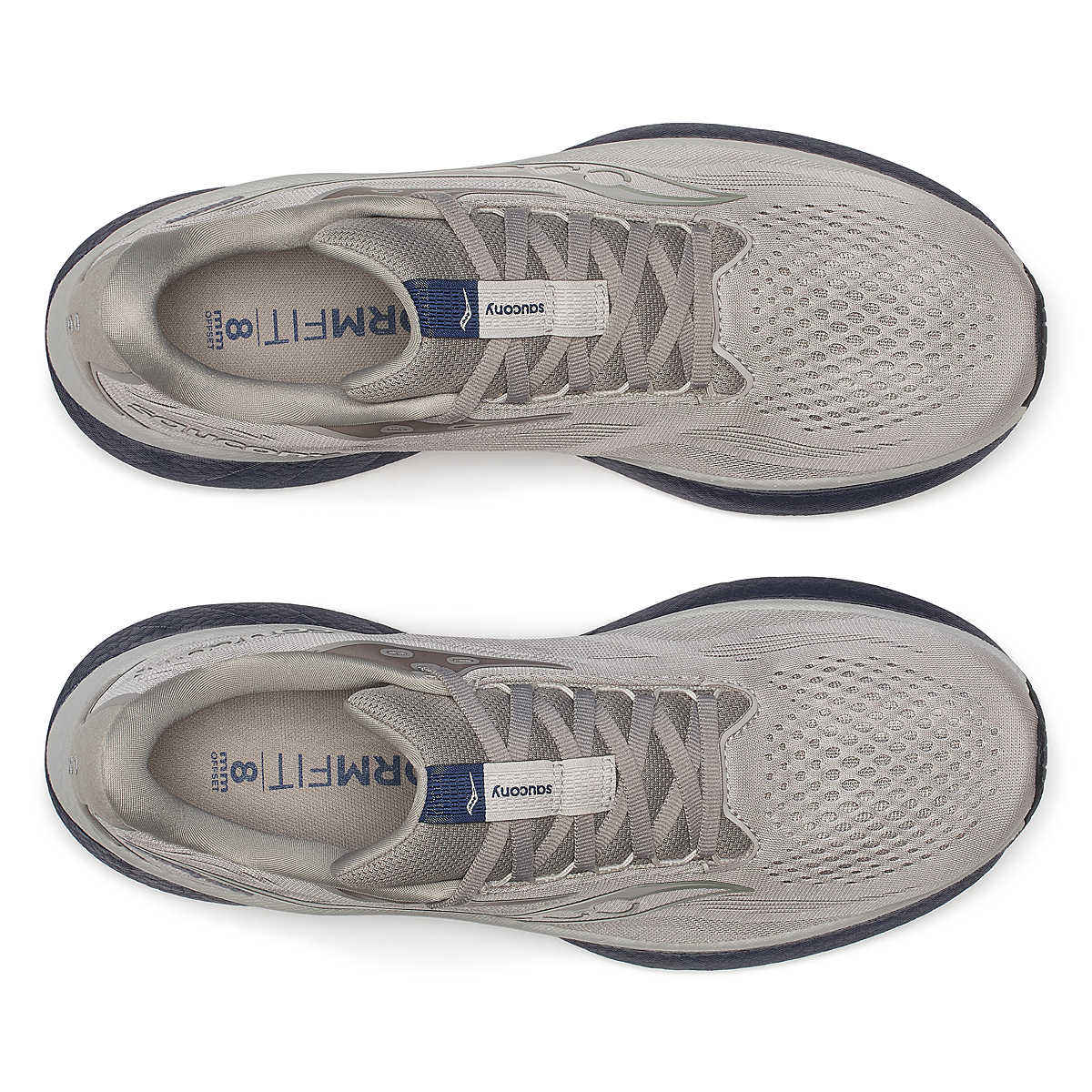 Draufsicht oben linker Schuh unten rechter Schuh