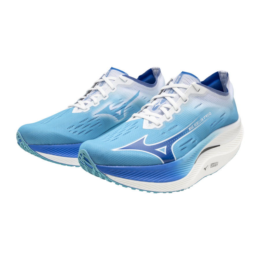 MIZUNO Wave Rebellion Pro 2, Laufschuh, Damen, River Blue/Mugen Blue/White