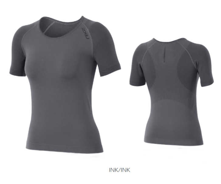 2XU Movement Engineered ShortSleeved Baselayer, Damen, Ink/Ink