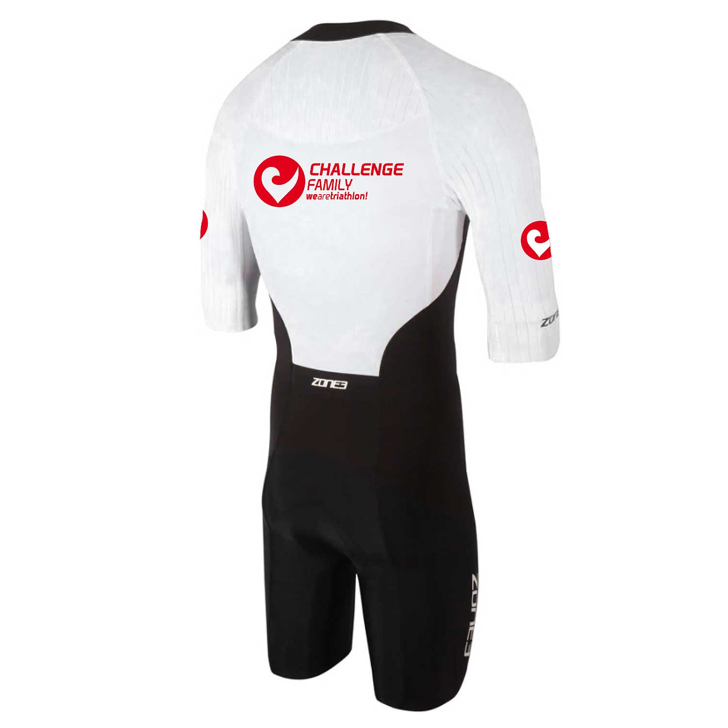 Zone3 Challenge Family Mens's Lava Ling Distance Short Sleeve Full Zip Trisuit