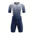 Trinovate Elite Aero Trisuit Sleeved, Herren, Blue Horizon