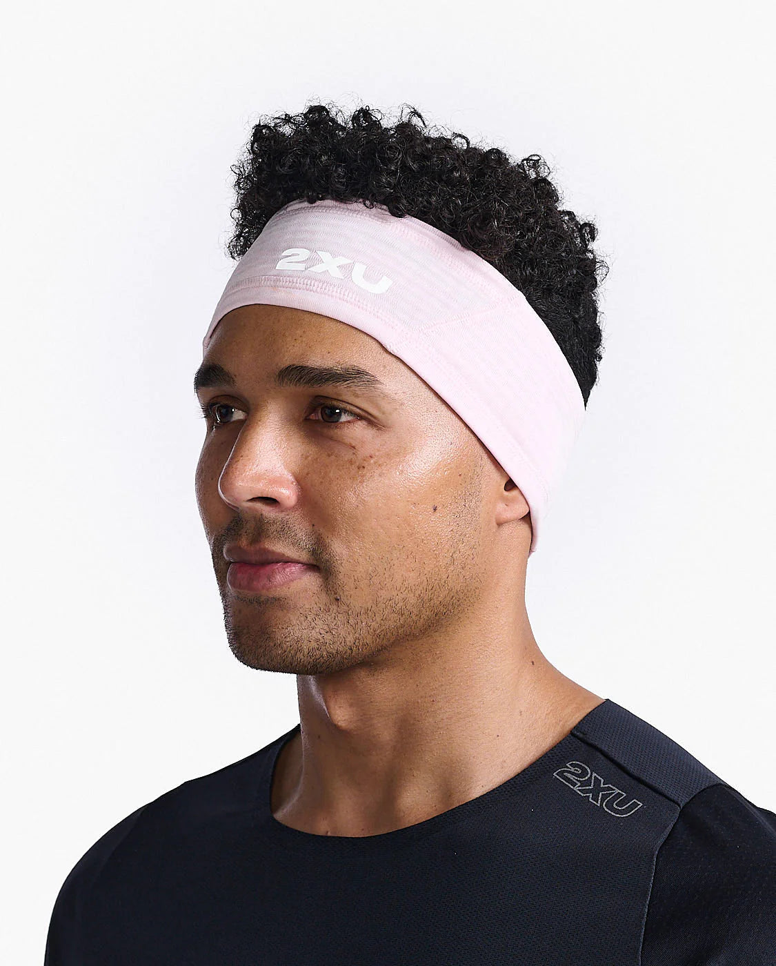 2XU Ignition Headband, Stirnband, unisex, pastellpink/Quarz/reflektierend