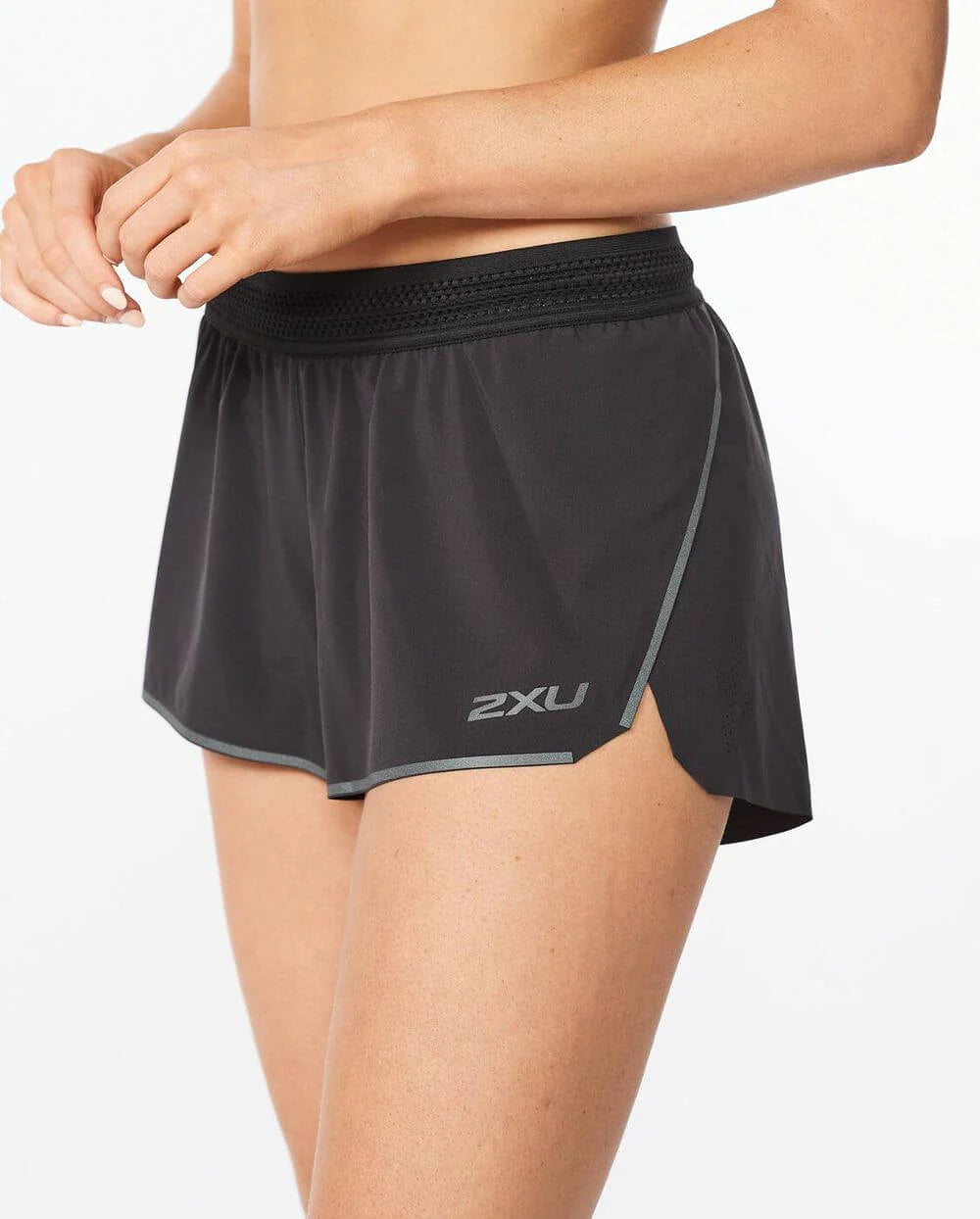 2XU Light Speed 3 Inch Short, Laufhose, Damen, scharz/reflektierend