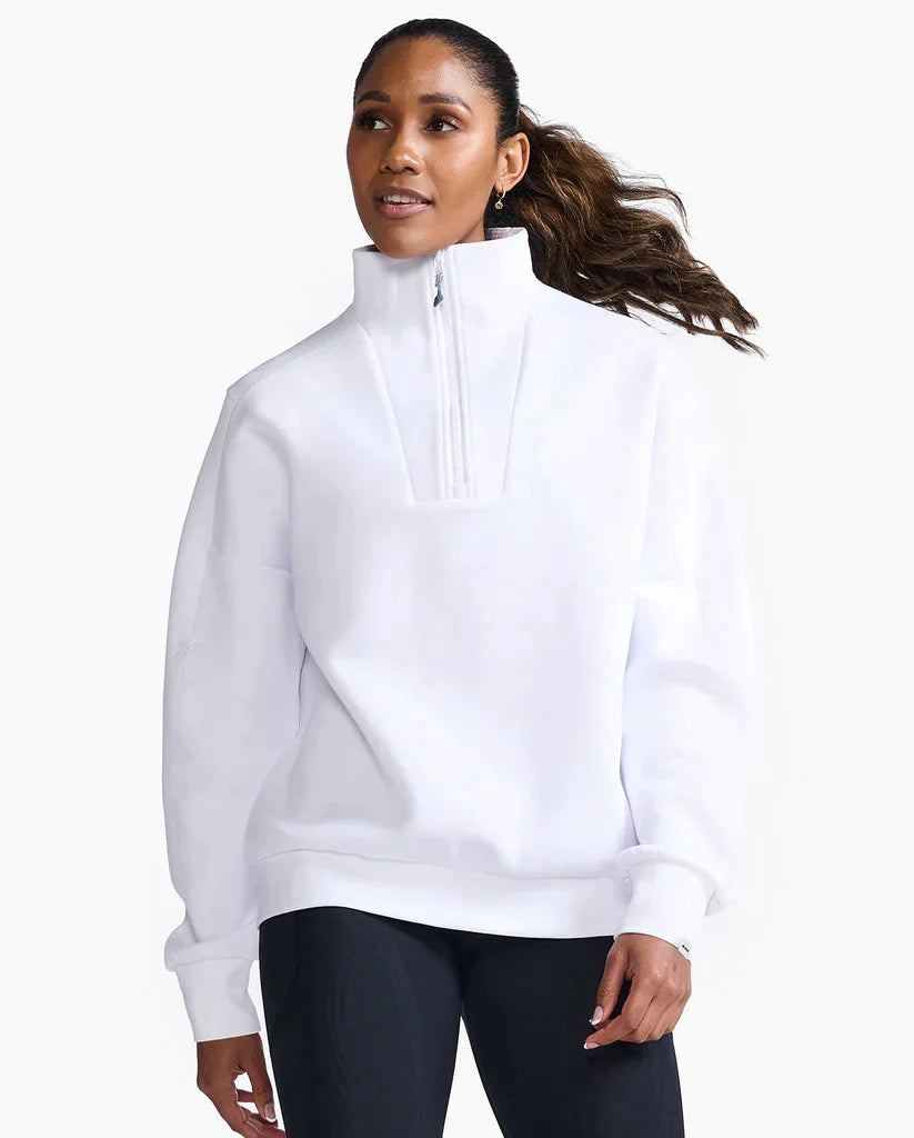 2XU Form 1/2 Zip, Damen, weiß