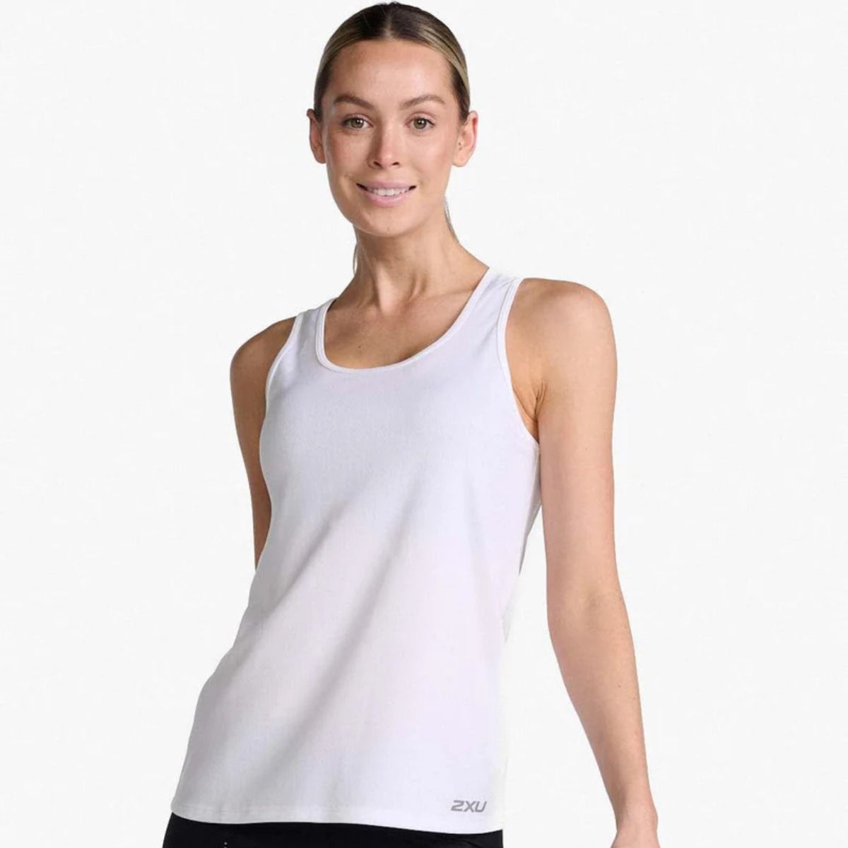 2XU Aero Singlet, Damen, White/Silver Reflective